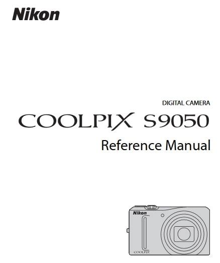 nikon s9050 user manual